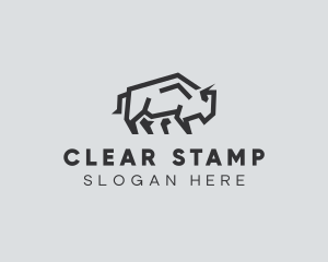 Wild Bison Animal logo design