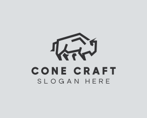 Wild Bison Animal logo design