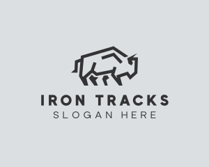 Wild Bison Animal logo design