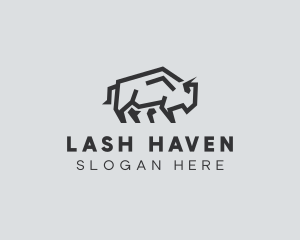 Wild Bison Animal logo design