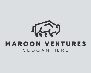 Wild Bison Animal logo design