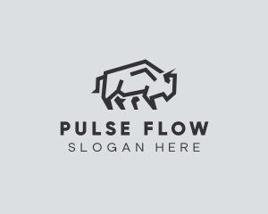 Wild Bison Animal logo design