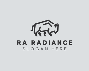 Wild Bison Animal logo design