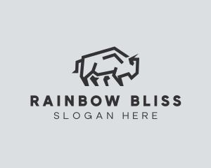 Wild Bison Animal logo design