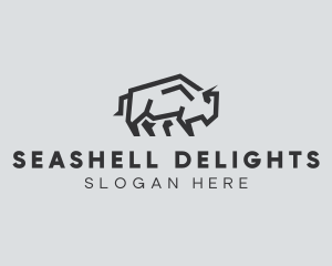 Wild Bison Animal logo design