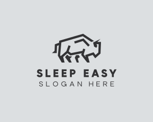 Wild Bison Animal logo design