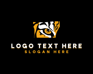 Tiger - Wild Tiger Eye logo design