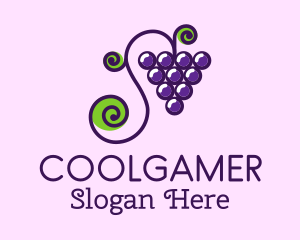 Violet Grape Vine Logo