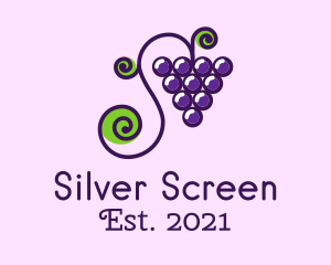 Fruit - Violet Grape Vine logo design