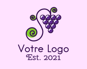 Violet - Violet Grape Vine logo design