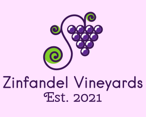 Violet Grape Vine logo design