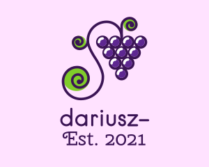 Grapevine - Violet Grape Vine logo design