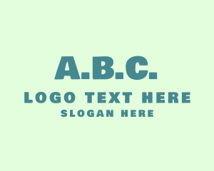 Font - ABC Alphabet Letter logo design
