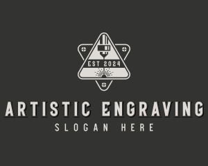 Mechanical Laser Engraving  logo design