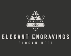 Mechanical Laser Engraving  logo design