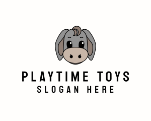 Toys - Cute Toy Donkey logo design