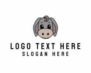 Cute Toy Donkey Logo