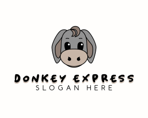 Cute Toy Donkey logo design