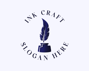 Quill Feather Ink logo design