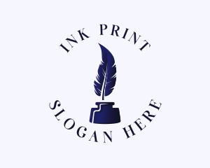 Quill Feather Ink logo design