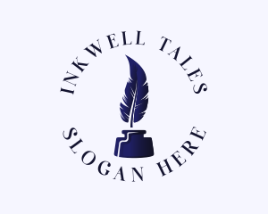 Novel - Quill Feather Ink logo design