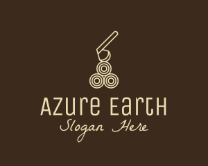 Wood Log Lumber Axe logo design