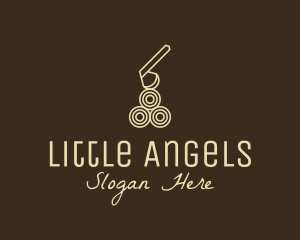 Wood Log Lumber Axe logo design