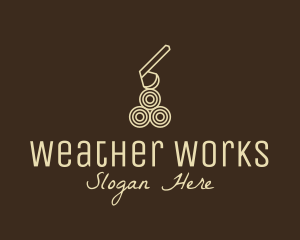 Wood Log Lumber Axe logo design