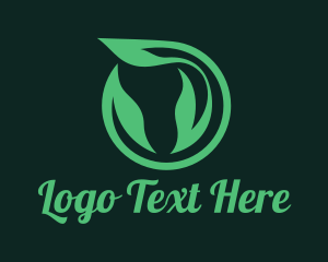 Eco - Eco Circle Leaf logo design