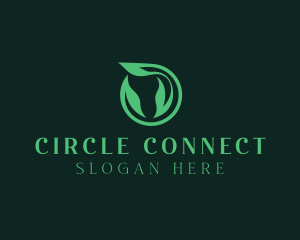 Circle - Eco Circle Leaf logo design