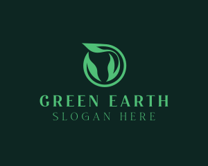Ecology - Eco Circle Leaf logo design
