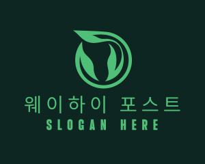 Eco Natural Leaf  logo design