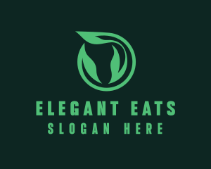 Eco Natural Leaf  logo design