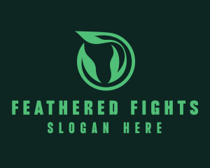 Eco Natural Leaf  logo design