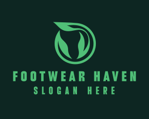 Eco Natural Leaf  logo design