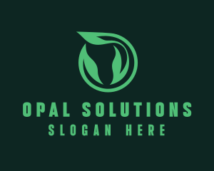 Eco Natural Leaf  logo design