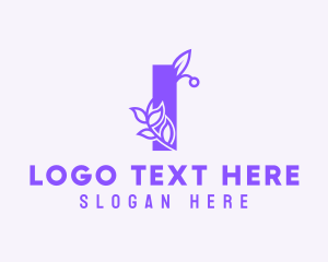 Lux - Fashion Botanical Letter I logo design