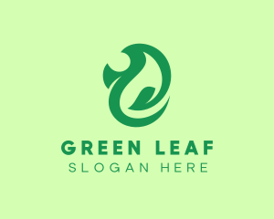 Environmental Green Leaf logo design