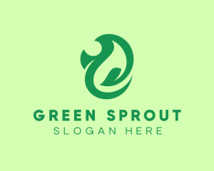 Environmental Green Leaf logo design