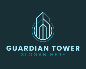 Real Estate Tower Building logo design