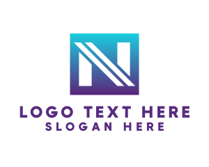 Professional - Business Brand Letter N logo design