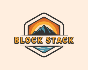 Outdoor Mountain Peak Logo