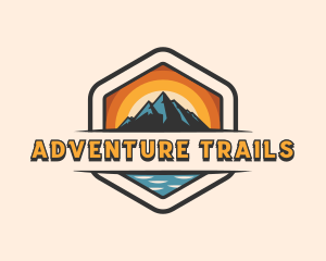 Outdoor Mountain Peak logo design