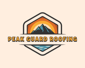 Outdoor Mountain Peak logo design