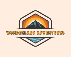 Outdoor Mountain Peak logo design