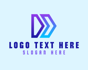 Programming - Creative Arrow Letter D logo design