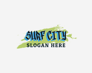 City Graffiti Wordmark logo design