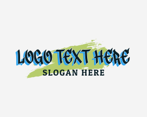 Smudge - City Graffiti Wordmark logo design