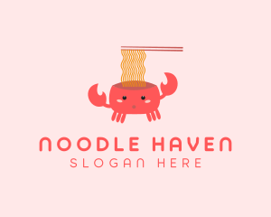 Noodle - Crab Noodle Soup logo design
