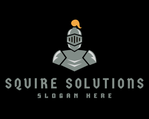 Squire - Medieval Knight Armor logo design